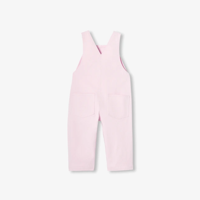 Salopette bébé fille en twill de coton