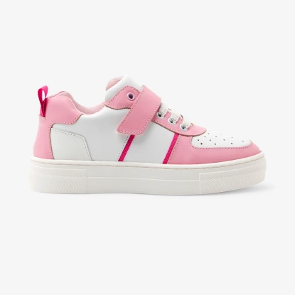 Baskets enfant fille en cuir