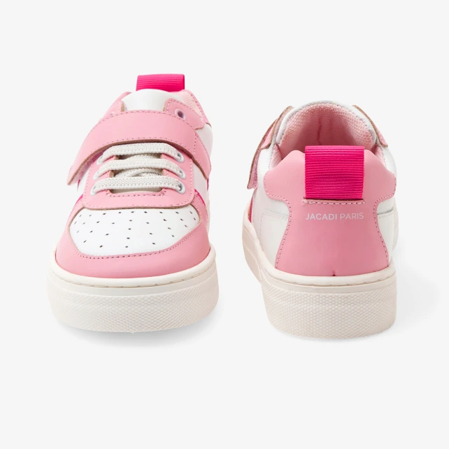 Baskets enfant fille en cuir