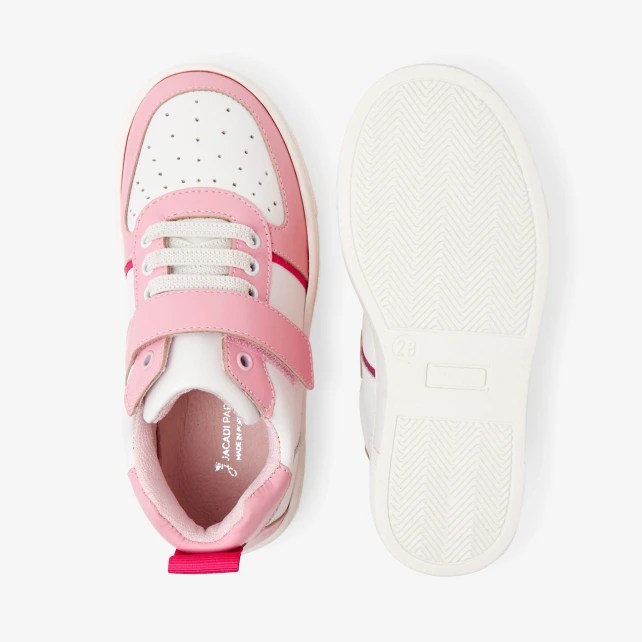 Baskets enfant fille en cuir