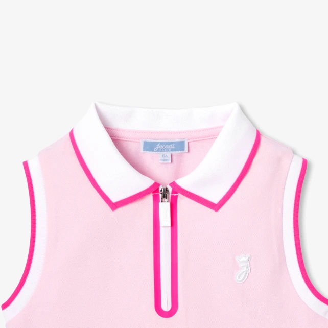 Polo enfant fille sans manches