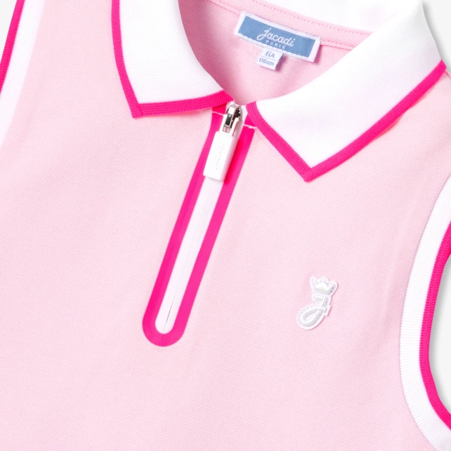 Polo enfant fille sans manches