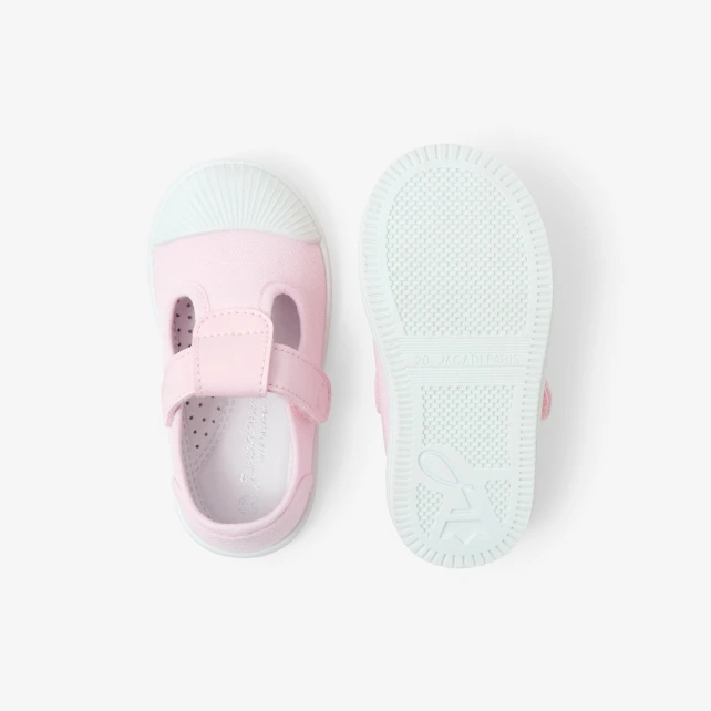 Sandales en toile bébé fille