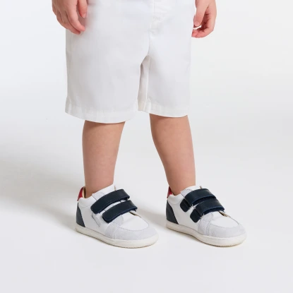 Baskets bébé garçon en cuir