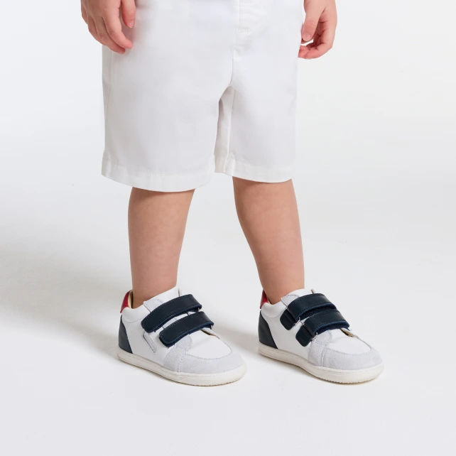 Baskets bébé garçon en cuir