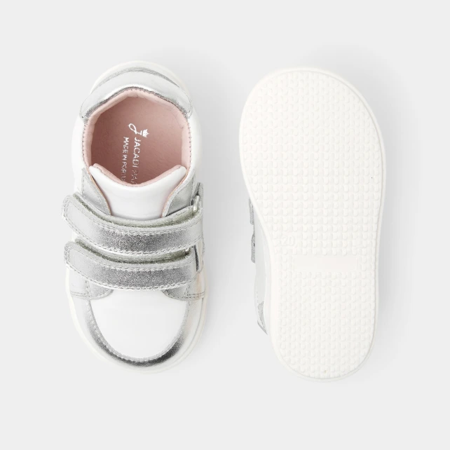 Baskets bébé fille en cuir