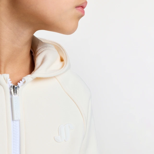 Sweat zippé enfant en molleton