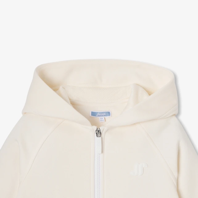Sweat zippé enfant en molleton