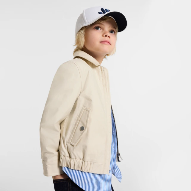 Veste Harrington enfant en twill léger