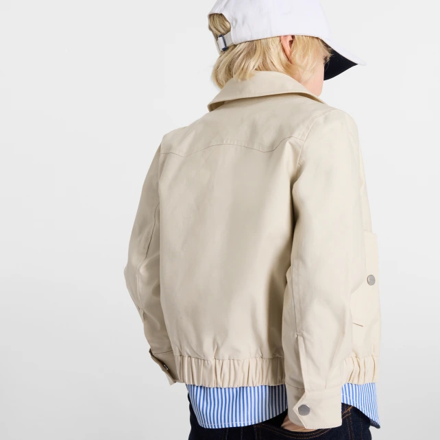 Veste Harrington enfant en twill léger