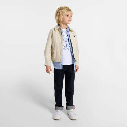 Veste Harrington enfant en twill léger