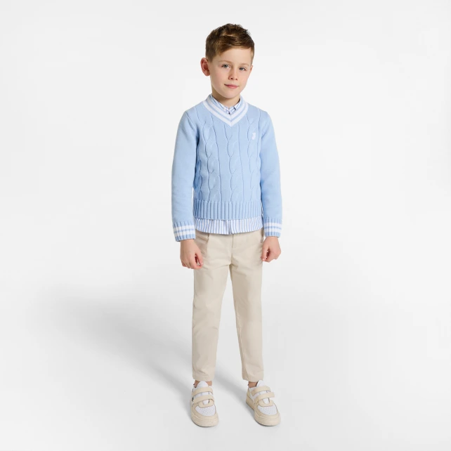 Pantalon enfant garçon en twill
