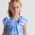 Robe enfant fille en popeline à imprimé floral