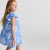 Robe enfant fille en popeline à imprimé floral
