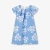 Robe enfant fille en popeline à imprimé floral