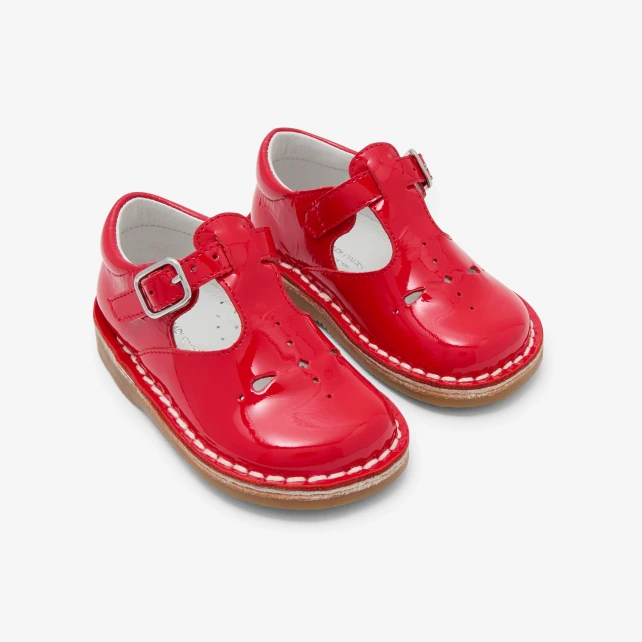 Salomés bébé fille en cuir verni