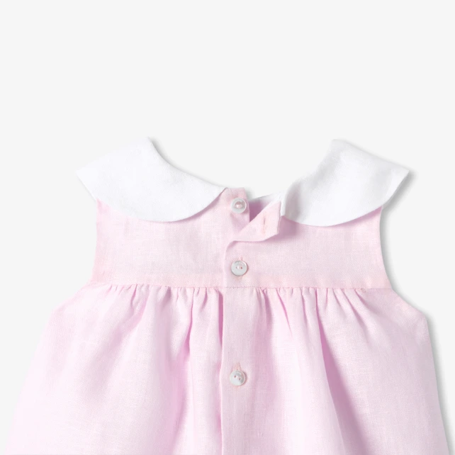 Robe bébé fille en lin