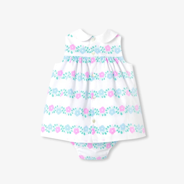 Robe bébé fille en popeline