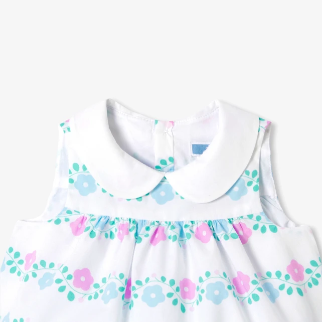 Robe bébé fille en popeline
