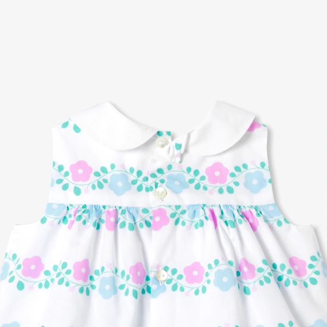 Robe bébé fille en popeline