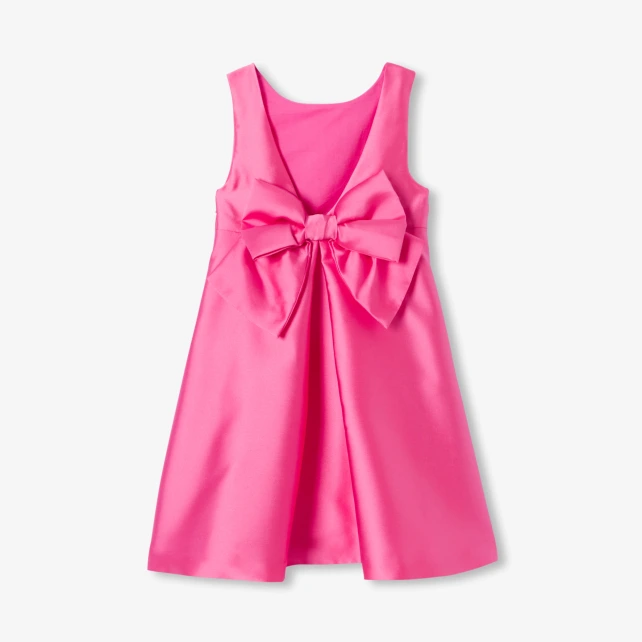 Robe de cérémonie enfant fille en satin Mikado