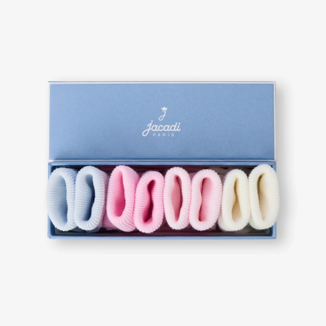 Lot de 4 paires de chaussettes bébé fille