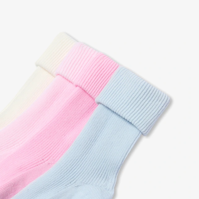 Lot de 4 paires de chaussettes bébé fille