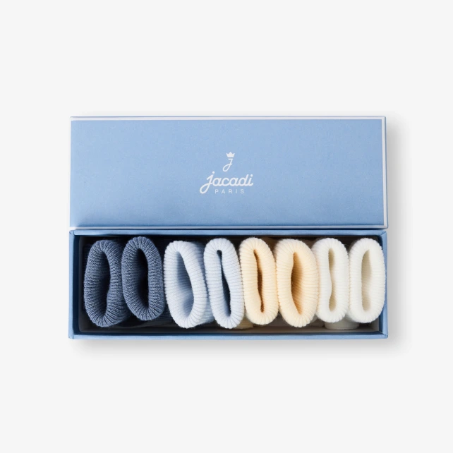 Lot de 4 paires de chaussettes bébé