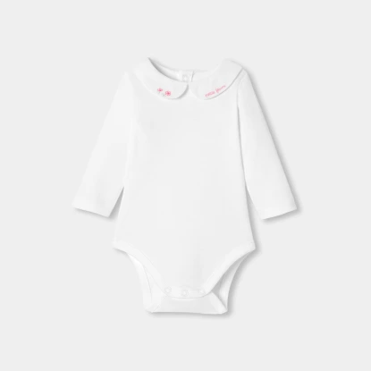 Body manches longues bébé fille en coton