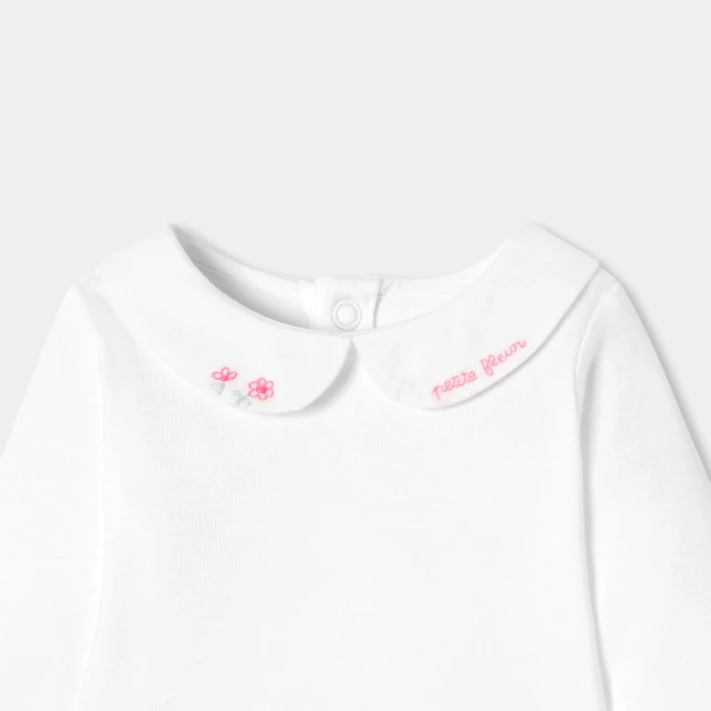 Body manches longues bébé fille en coton